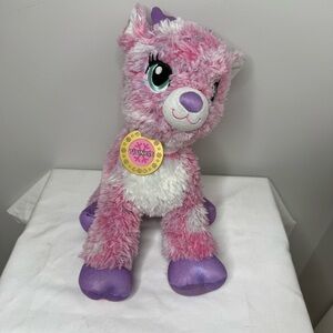Build A Bear Twinkle Pink Purple Reindeer Sparkle Deer Plush 15" Stuffed BABW